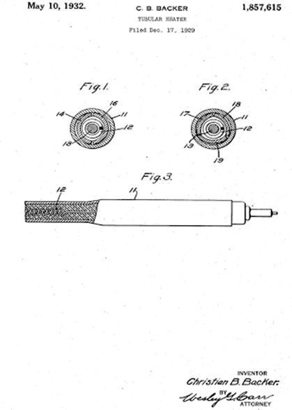 Backer patent